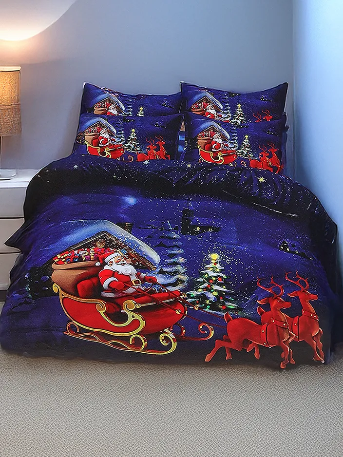 Royalfashion Ziemassvētku gultas veļas komplekts 160x200 pilns 3 daļas