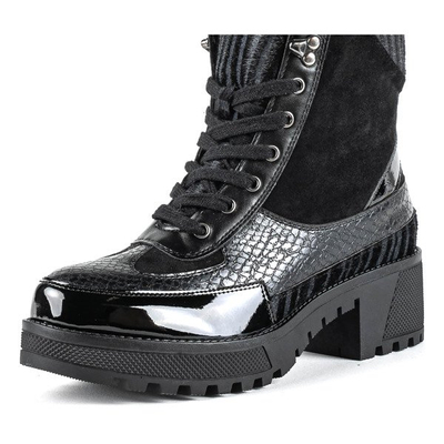 Black Viper animal print post bags - Footwear