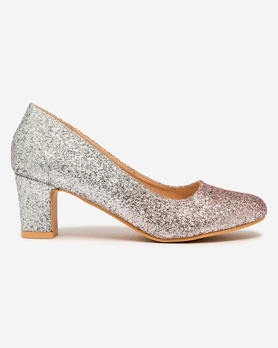 Royalfashion Silver-pink women's Yapunni stiletto pumps
