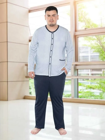 Royalfashion Kokvilnas vīriešu naktskrekli PLUS SIZE