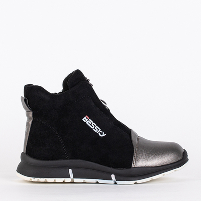 Graphite black children's boots Speronti - Footwear