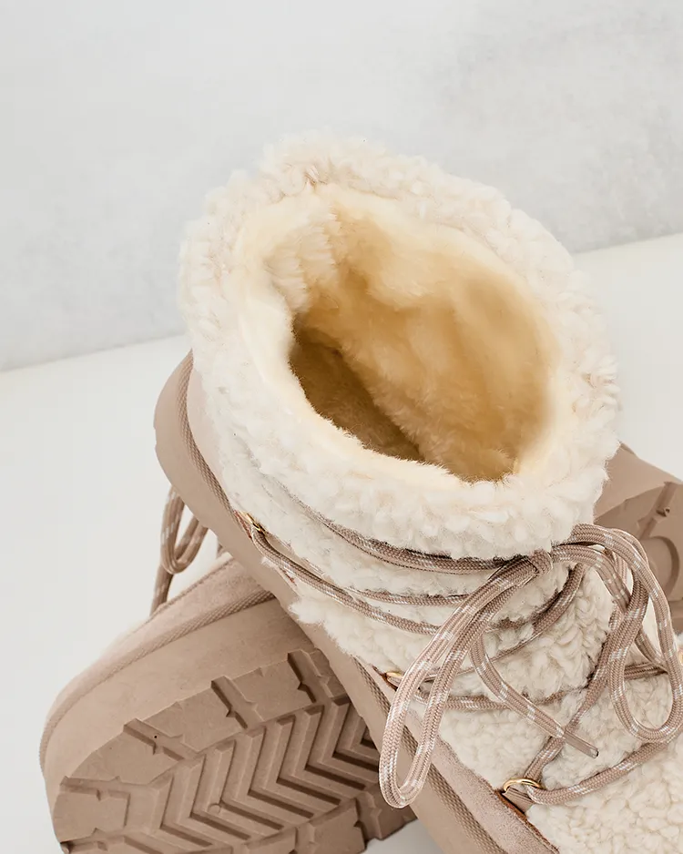 Royalfashion Sieviešu sniega zābaki ar mežģīnēm Evonie