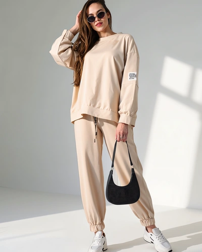 Женский комплект из хлопка Royalfashion с манжетами на щиколотках