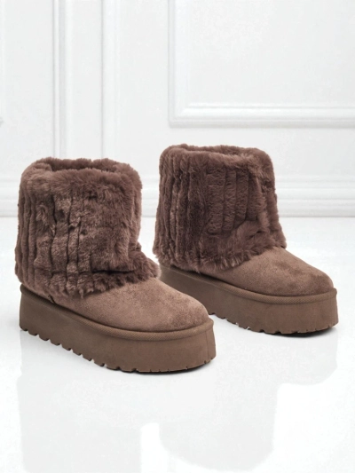 Women's snow-style boots with fur Irelle