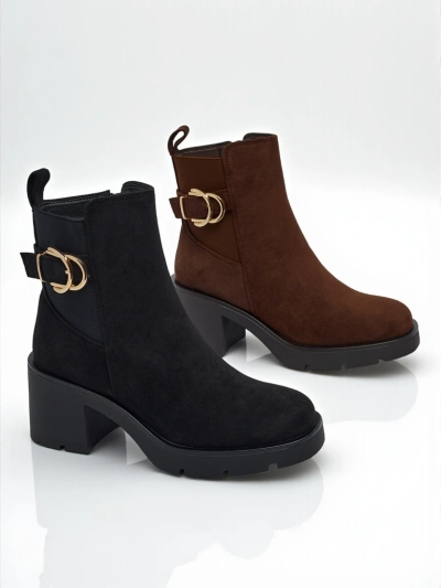 Stilete per femra eko suede ne blok Solenya