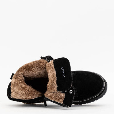 Black women's eco-suede boots Nerrisa - Footwear