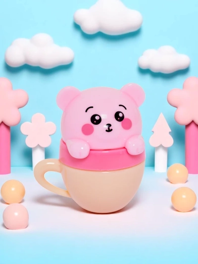 Children’s lip balm with a teddy bear in a cup – moisturizes and regenerates
