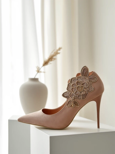 Royalfashion Женские туфли-лодочки на каблуке с цветами Sollabe