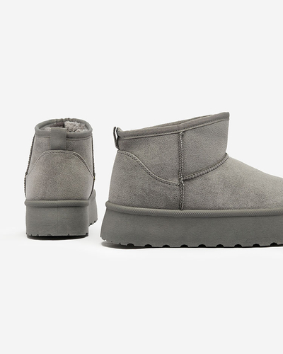 Royalfashion Grey women's platform snow boots Ersinella