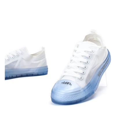 Corta white and blue lace-up sneakers - Footwear