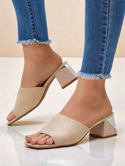 Royalfashion women’s slides with decorative heels Vollatie