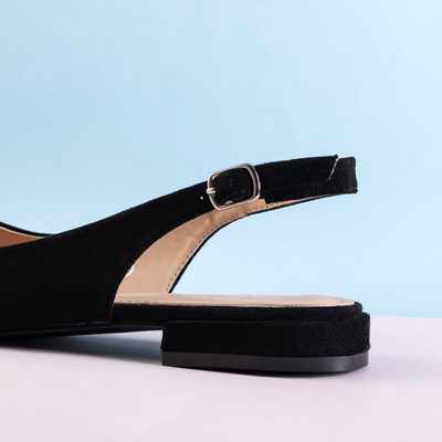 Black women's flat sandals Amaret - Footwear