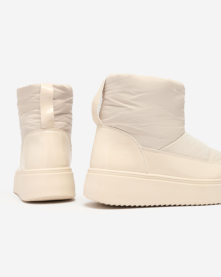 Royalfashion Beige Maderta sieviešu sniega zābaki