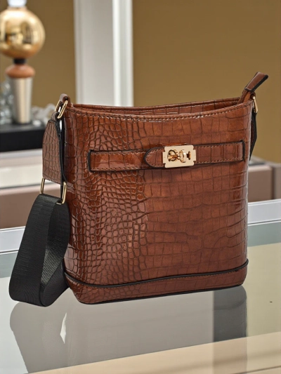 Lakierowana mała damska torebka ze eko skóry Arlisse