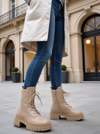 Royalfashion Women's Bumalo lace-up boots