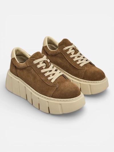 Sportowe sneakersy damskie ze skóry naturalnej Eller