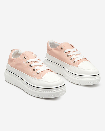 Women's powdered sneakers on the Veritar platform - Footwear