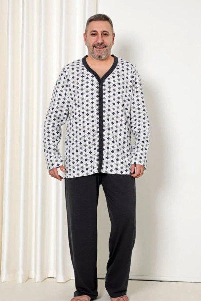 Royalfashion Cotton men's pajamas with a print PLUS SIZE