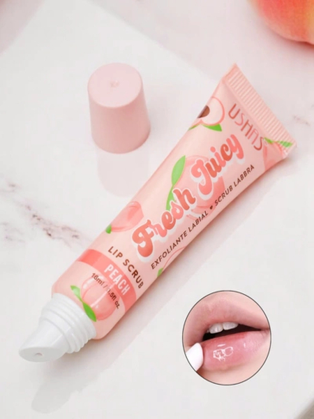 Peach lip exfoliator