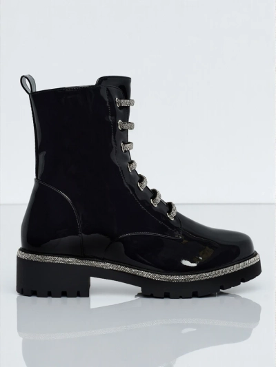 Fjorra Women's Patent Lace-up Ankle Boots