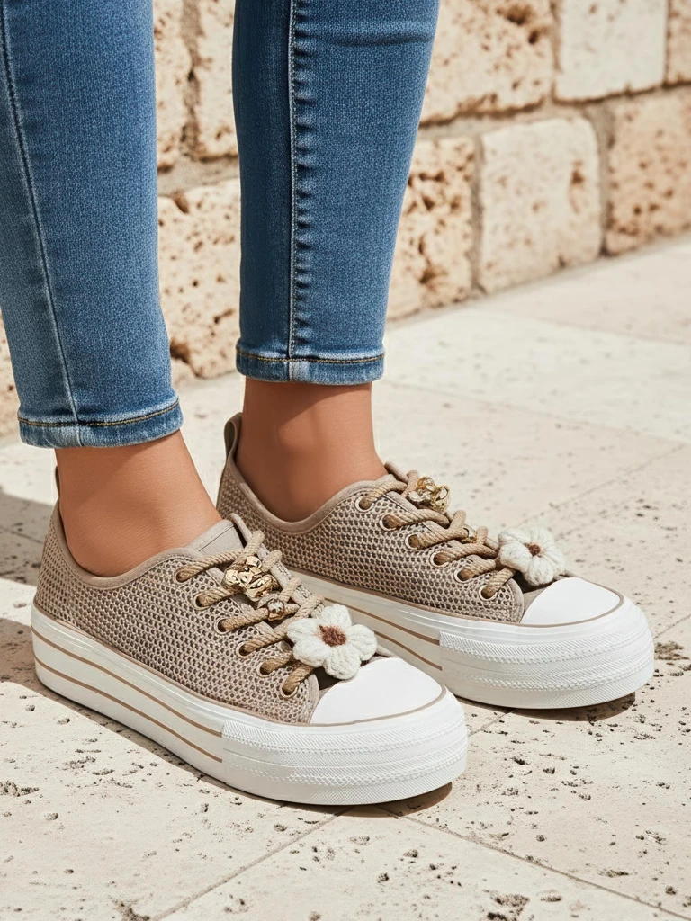 Royalfashion Sieviešu lates sporta apavi ar rotājumiem Osdo