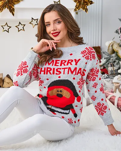 Royalfashion Женский рождественский свитер с Санта-Клаусом