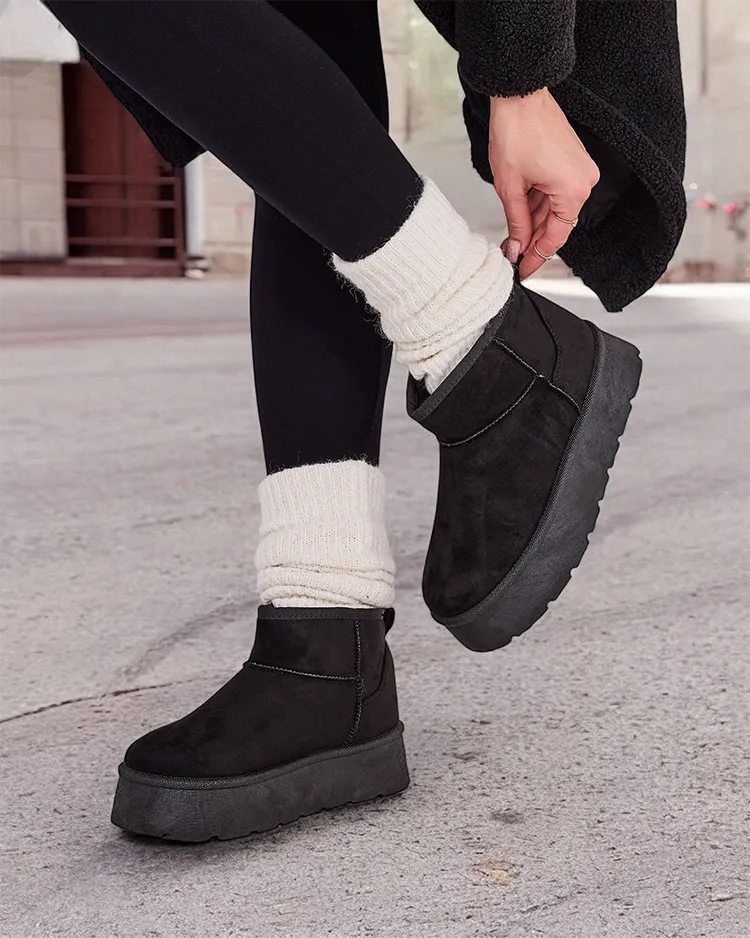 Royalfashion Короткие женские снежные ботинки, похожие на Hawanni