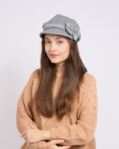 Royalfashion Women's beret with bow