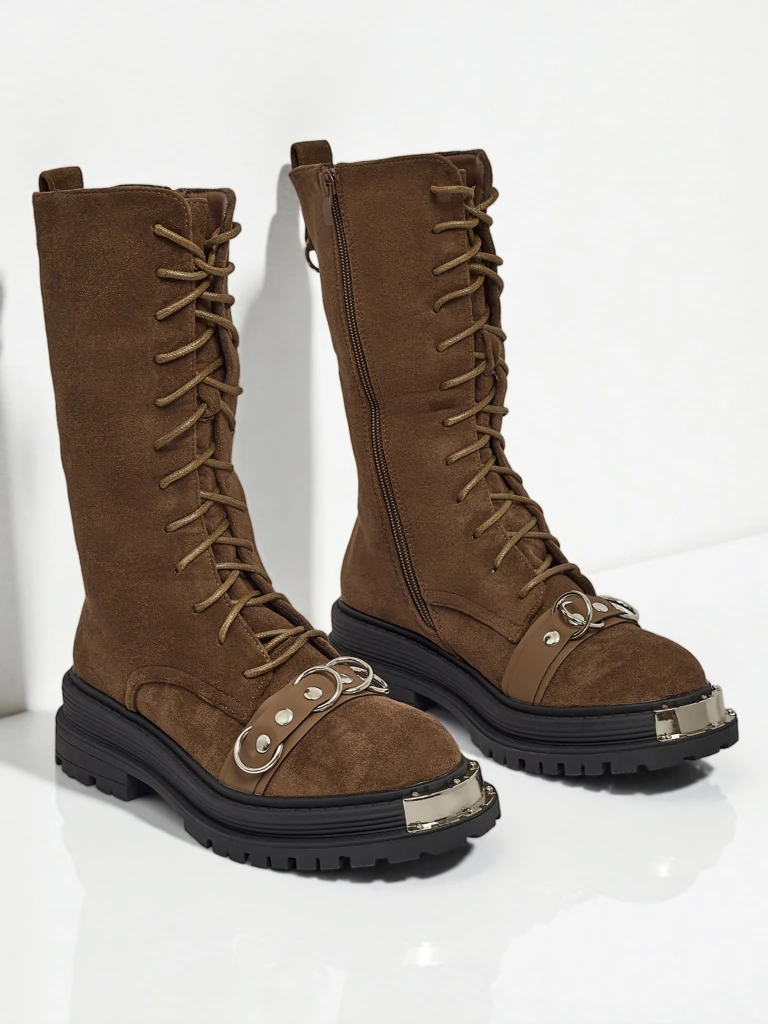 Royalfashion Werces Women's Lace-up Ankle Boots