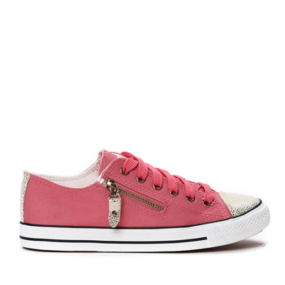 Pink sneakers with Likey inserts. Footwear 1