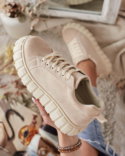 Royalfashion Women's sports shoes on platform moon