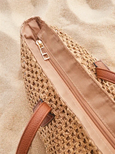 Royalfashion Large straw women's summer bag