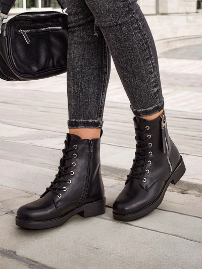 Женские ботинки на шнуровке Royalfashion Selocii