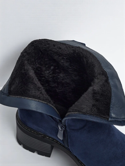 Wyższe botki kobiete eko zamszowe Carmine