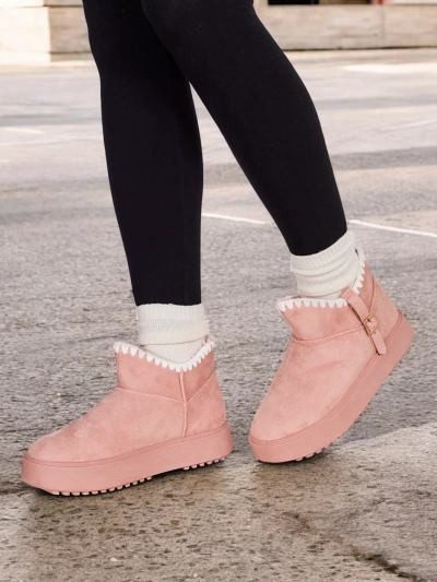 Royalfashion Women's short snow boots Ewioz
