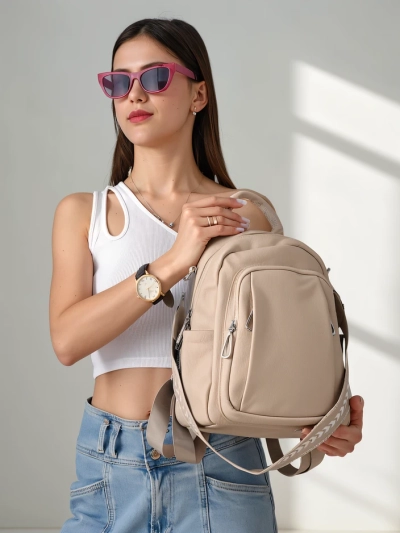 Royalfashion Small women's eco-leather backpack