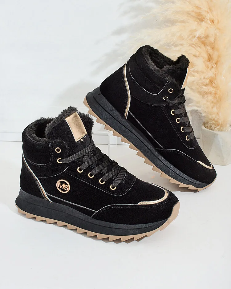 Royalfashion Утепленные женские кроссовки с мехом Casill