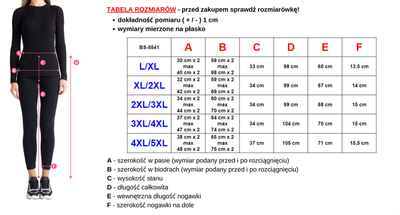 Patterned women's trousers PLUS SIZE - Clothing