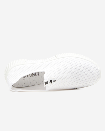 White women's slip-on sports shoes Banila - Footwear