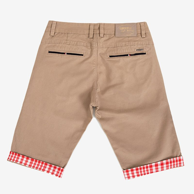 Men's beige shorts - Clothing