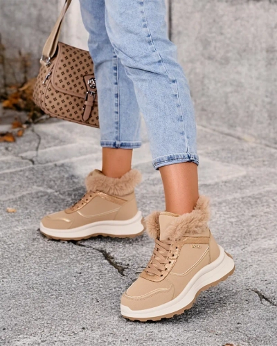 Royalfashion Утепленные женские кроссовки с мехом Mofell