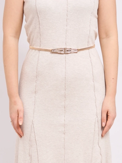 Aurelia Classico – damski złoty pasek metalowy z ozdobnym zapięciem