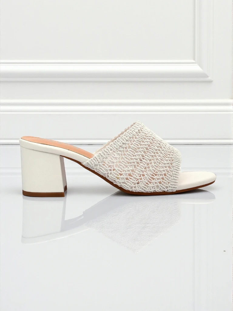 Royalfashion Women's Heeled Mules Sole Bloom