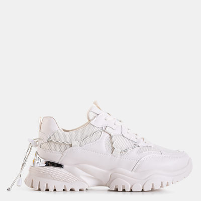 Beige women's sports shoes Wiluna - Footwear