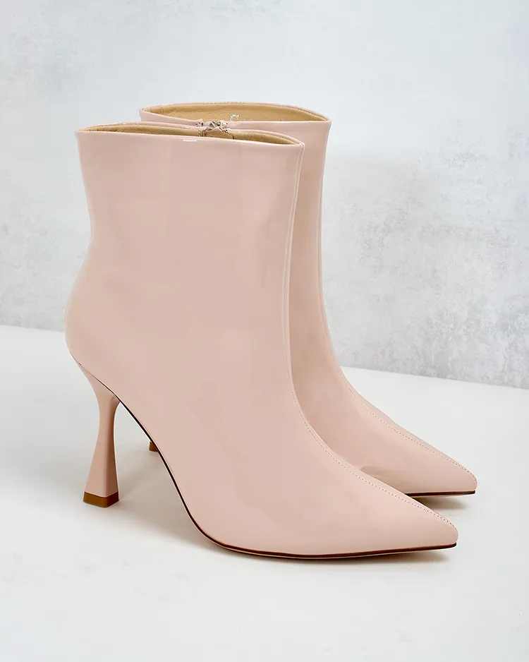 Royalfashion Loori lacquered women's stiletto heeled boots