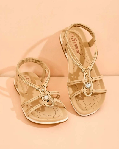 Royalfashion Women's zirconia sandals Solin