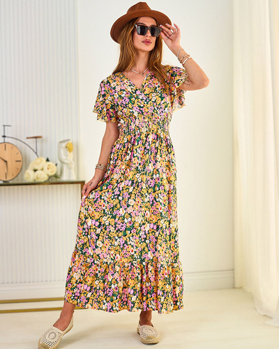 Royalfashion Женское цветочное платье-миди