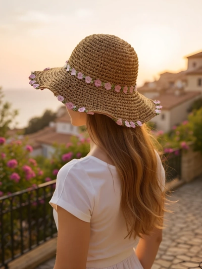 Royalfashion Women's straw hat Malvera