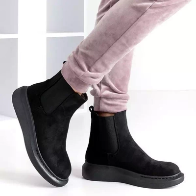 OUTLET Черные женские сапоги на платформе Baruccio - Обувь