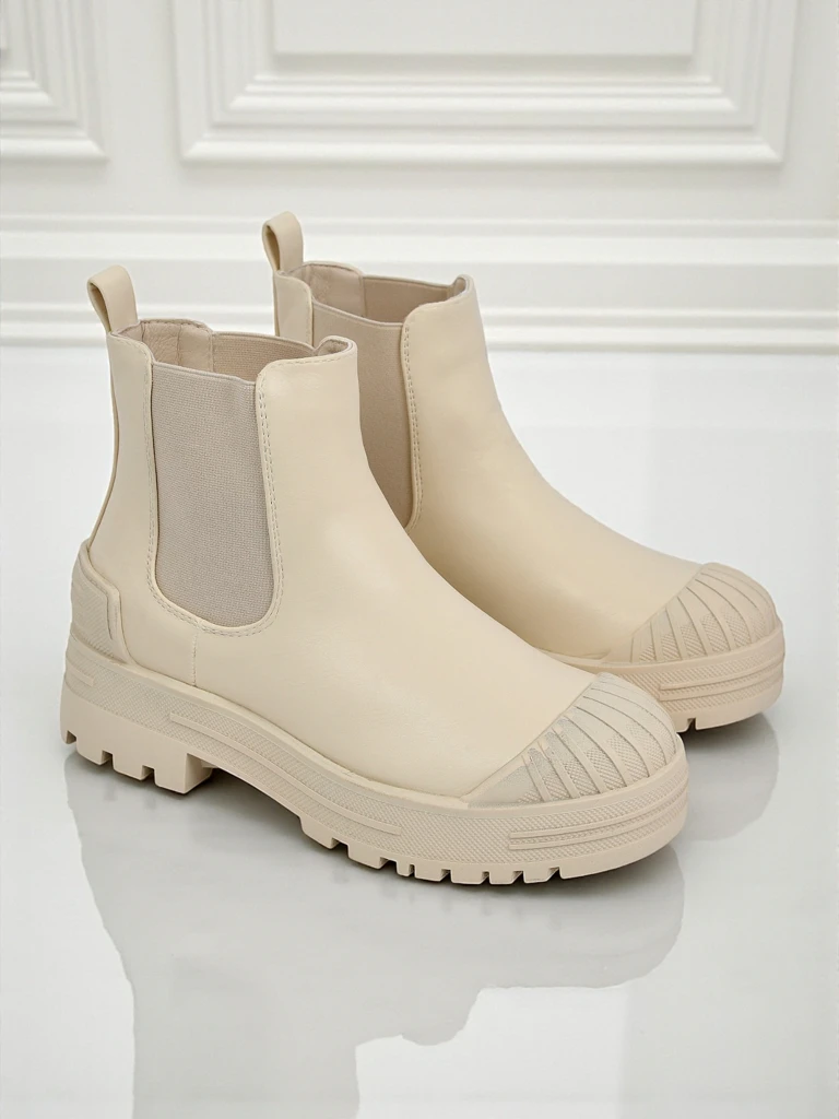 Amber Veil Platform Ankle Boots